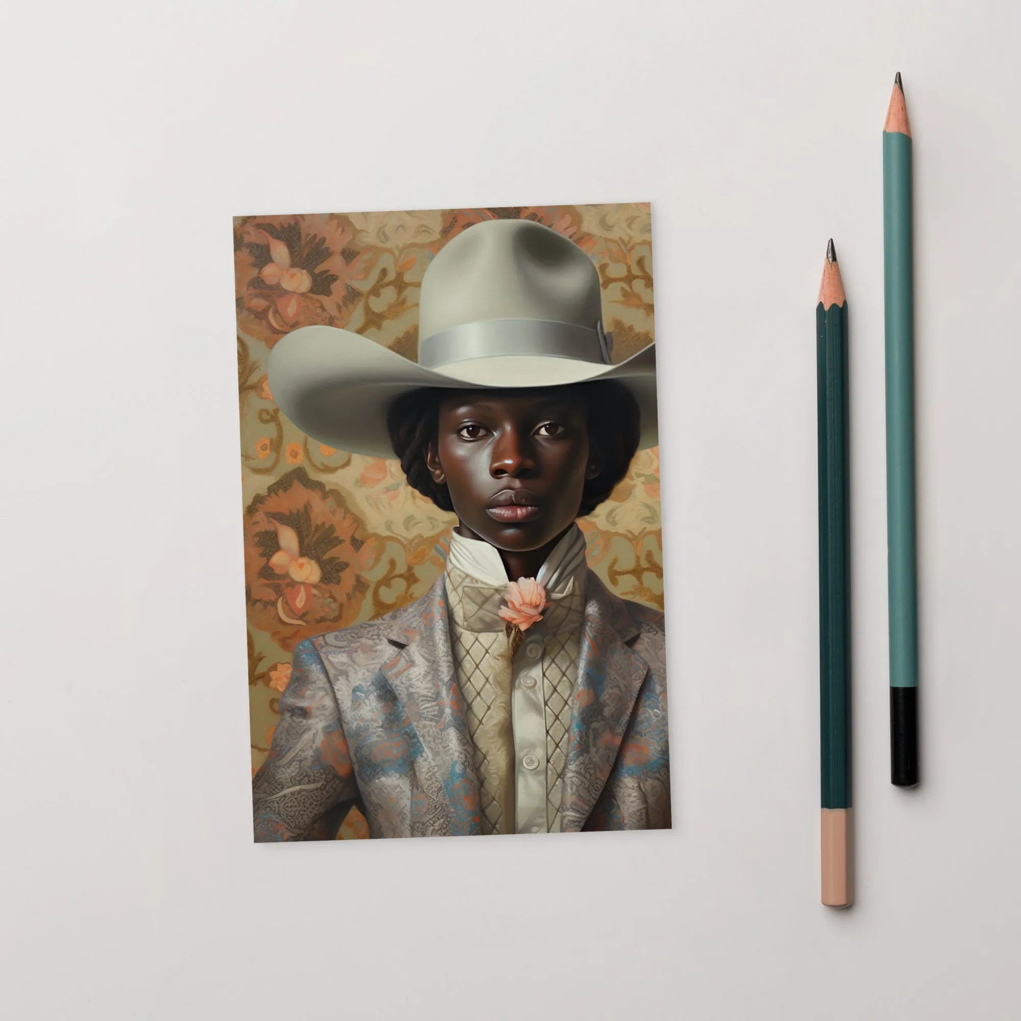 Caesar - Gay Black Cowboy Art Print - African Queerart Dandy - 4’x6’ - Posters Prints & Visual Artwork - Aesthetic Art