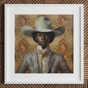 Caesar - Gay Black Dandy Cowboy Art Print