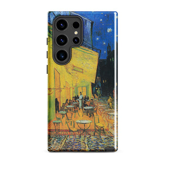 Terrasse de café la nuit - Coque Samsung Vincent Van Gogh, Galaxy S24 Ultra / Brillant, Coques de téléphone portable, Toby Leon