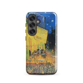 Terrasse de café la nuit - Coque Samsung Vincent Van Gogh, Galaxy S25 / Brillant, Coques de téléphone portable, Toby Leon