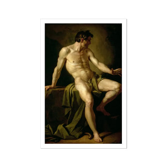 Cain - Anton Losenko Art Print, Classical Oil Painting Male Nude
