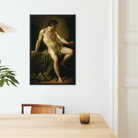 Cain Anton Pavlovich Losenko Framed Canvas, Framed Oil Painting Nude Man