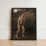 Cain - Julius Paulsen Fine Art Print / Canvas Framed Classical Painting Nude Male Figure Outdoor Rendered, Advances, Prints