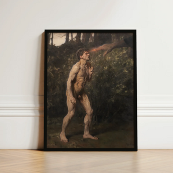 Cain - Julius Paulsen Fine Art Print / Canvas Framed Classical Painting Nude Male Figure Outdoor Rendered, Advances, Prints
