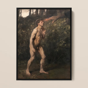 Cain - Julius Paulsen Framed Canvas