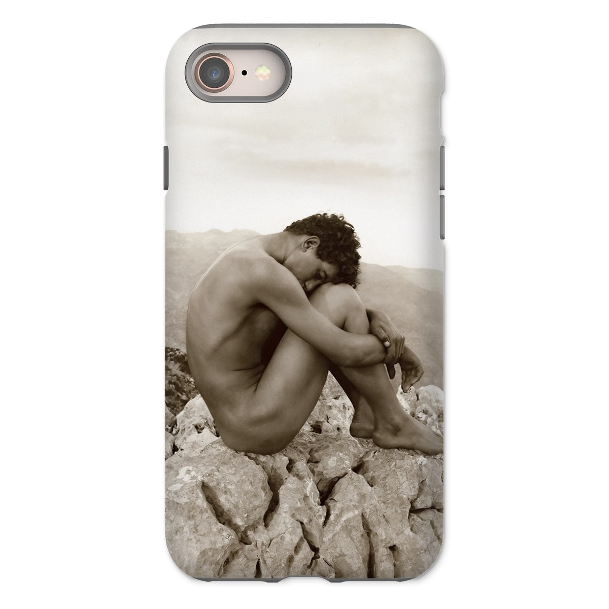 Cain Wilhelm Von Gloeden Gay Iphone Case, 8 / Matte, Phone Case Artistic Black White Nude Photograph