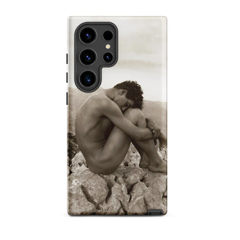 Cain - Wilhelm Von Gloeden Gay Phone Case Samsung Galaxy S24 Ultra / Matte Sleek Transparent Phone Case Sepia-toned Artistic Depiction Nude