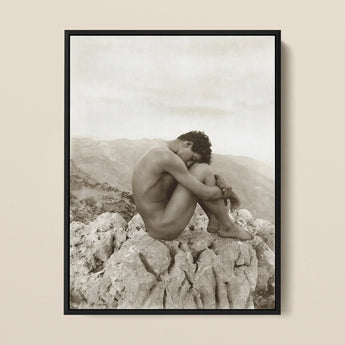 Cain - Wilhelm Von Gloeden Gay Photography Art Print / Canvas, 12x16’’ / 31x41cm / Black Frame, Posters Prints & Visual Artwork, Toby Leon