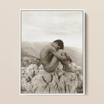 Cain - Wilhelm Von Gloeden Gay Photography Art Print / Canvas, 12x16’’ / 31x41cm / White Frame, Posters Prints & Visual Artwork, Toby Leon