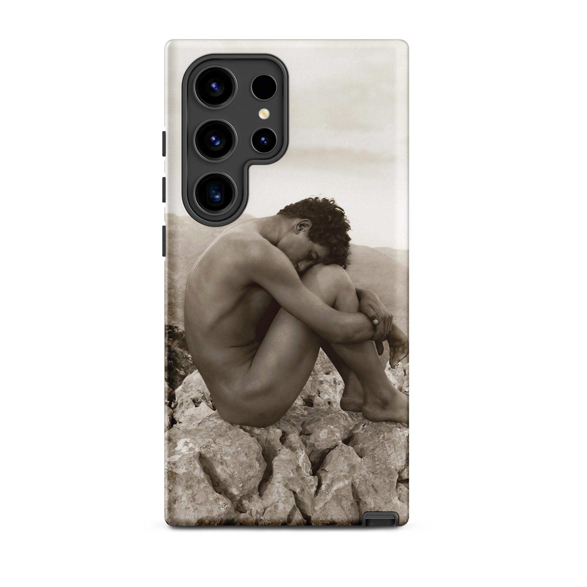 Cain Wilhelm Von Gloeden Gay Samsung Case, Galaxy S24 Ultra / Matte, Smartphone Nature Themed Case Person Rocks
