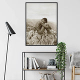 Cain - Wilhelm Von Gloeden Nude Art Framed Canvas