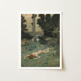 Careless Shepherd - Edward Robert Hughes Art Print / Canvas, Builds, Characteristic Mixed-media Layering, Flesh Tones Shimmering,