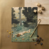 Careless Shepherd - Edward Robert Hughes Art Print / Canvas Vintage-style Print Nude Figure Pastoral Landscape Rendered Soft Careless