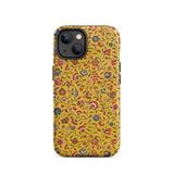 Carnations - Flower Pattern Fabric Iphone Case, 14 / Matte, Mobile Phone Cases, Toby Leon