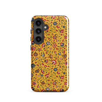 Carnations - Flower Pattern Fabric Phone Case, Samsung Galaxy S24 / Gloss, Mobile Cases, Toby Leon