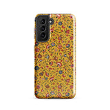 Carnations - Flower Pattern Fabric Samsung Case, Galaxy S21 / Gloss, Mobile Phone Cases, Toby Leon