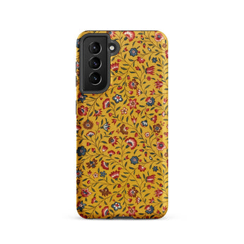 Carnations - Flower Pattern Fabric Samsung Case, Galaxy S21 / Matte, Mobile Phone Cases, Toby Leon