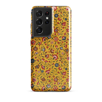 Carnations - Flower Pattern Fabric Samsung Case, Galaxy S21 Ultra / Gloss, Mobile Phone Cases, Toby Leon