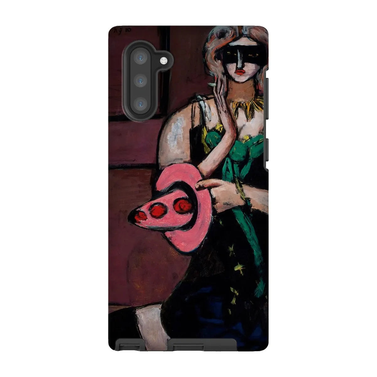 Carnival Mask - German Art Phone Case - Max Beckmann - Samsung Galaxy Note 10 / Matte - Mobile Phone Cases - Aesthetic