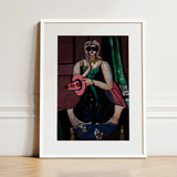 Carnival Mask - Max Beckmann Expressionism Art Print / Canvas, 12x16’’ / 31x41cm / White Frame / Matboard, Posters Prints & Visual Artwork,