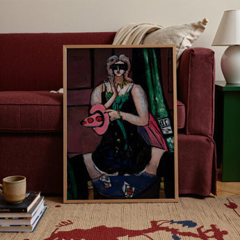 Carnival Mask - Max Beckmann Expressionismus-Kunstdruck / Leinwand, Poster-Drucke & visuelle Kunstwerke, Toby Leon
