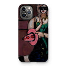 Carnival Mask - Max Beckmann Iphone Case, 11 Pro / Matte, Phone Case Artistic Painting Figure Green Dress Pink