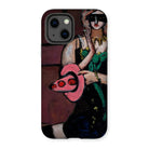 Carnival Mask - Max Beckmann Iphone Case, 13 / Matte, Phone Case Artistic Painting Stylized Figure Green Dress