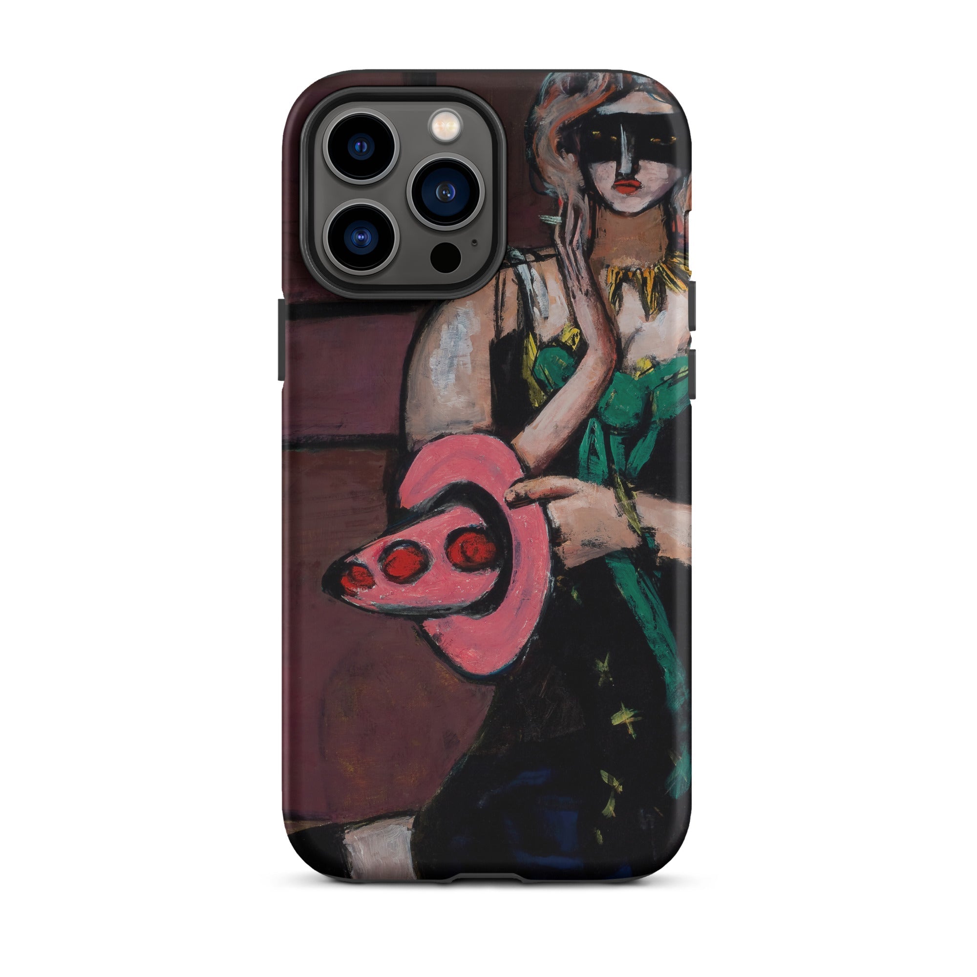 Carnival Mask - Max Beckmann Iphone Case, 13 Pro / Matte, Iphone Case Painting