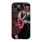 Carnival Mask - Max Beckmann Iphone Case, 14 / Matte, Phone Case Artistic Painting Figure Green Dress Pink