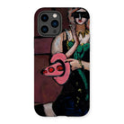 Carnival Mask - Max Beckmann Iphone Case, 14 Pro / Matte, Phone Case Artistic Painting Stylized Figure Green Dress