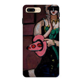 Carnival Mask - Max Beckmann Iphone Case, 8 Plus / Matte, Phone Case Abstract Painting Woman Green Dress Pink