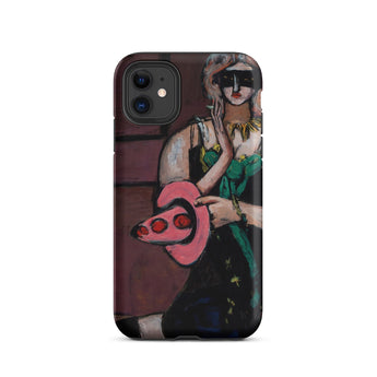 Carnival Mask - Max Beckmann Phone Case Iphone 11 / Matte Artistic Phone Case Max Beckmann, Beckmann’s Carnival Mask, German Expressionism