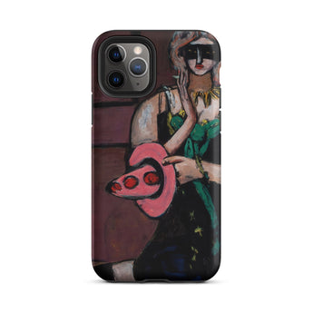 Carnival Mask - Max Beckmann Phone Case Iphone 11 Pro / Matte Phone Case Painting Max Beckmann, Beckmann’s Carnival Mask, German