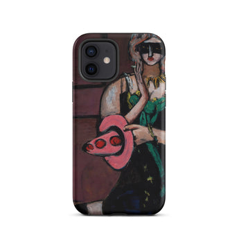 Carnival Mask - Max Beckmann Phone Case Iphone 12 / Matte Artistic Phone Case Max Beckmann, Beckmann’s Carnival Mask, German Expressionism