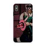 Carnival Mask - Max Beckmann Phone Case Iphone Xs / Matte Phone Case Artistic Painting Stylized Figure Pink Object Max Beckmann, Beckmann’s