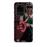 Carnival Mask - Max Beckmann Phone Case Samsung Galaxy S20 Ultra / Matte Phone Case Stylized Painting Woman Green Black Attire Max