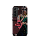 Carnival Mask Max Beckmann Samsung Case, Galaxy S22 / Matte, Black Phone Case Vibrant Painting Woman Mask Pink