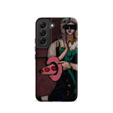 Carnival Mask - Max Beckmann Samsung Case, Galaxy S22 / Matte, Black Phone Case Vibrant Painting Woman Mask Pink