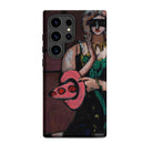 Carnival Mask Max Beckmann Samsung Case, Galaxy S24 Ultra / Matte, Smartphone Case Classic Art Painting Woman Mask Pink