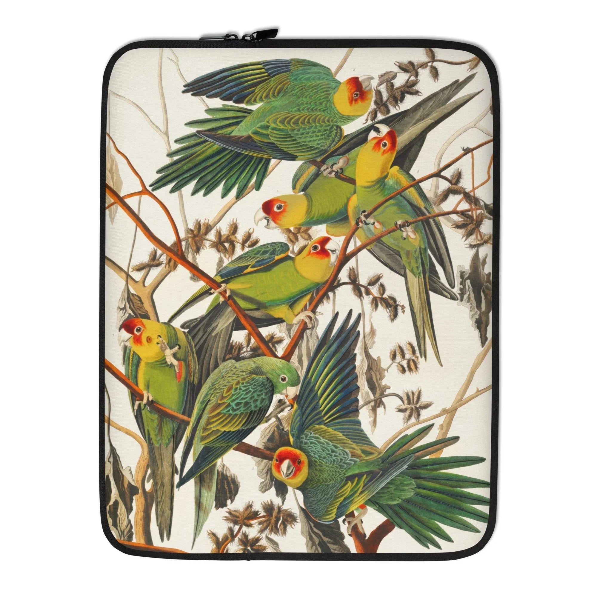 Carolina Parrot - John James Audubon Laptop Sleeve 15″ Computer Covers & Skins