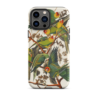 Carolina Parrots - John James Audubon Iphone Case, 13 Pro Max / Matte, Parrot-themed Phone Case