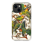 Carolina Parrots - John James Audubon Iphone Case, 14 Plus / Matte, Parrot-themed Phone Case