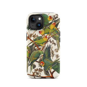 Carolina Parrots - John James Audubon Iphone Case, 15 / Matte, Parrot-patterned Phone Case