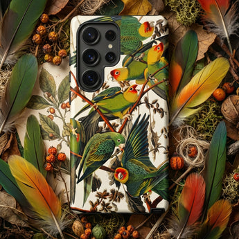 Carolina Parrots - John James Audubon Phone Case, Mobile Cases, Toby Leon