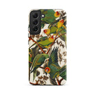 Carolina Parrots John James Audubon Samsung Case, Galaxy S22 Plus / Matte, Smartphone Case Colorful Parrot Design