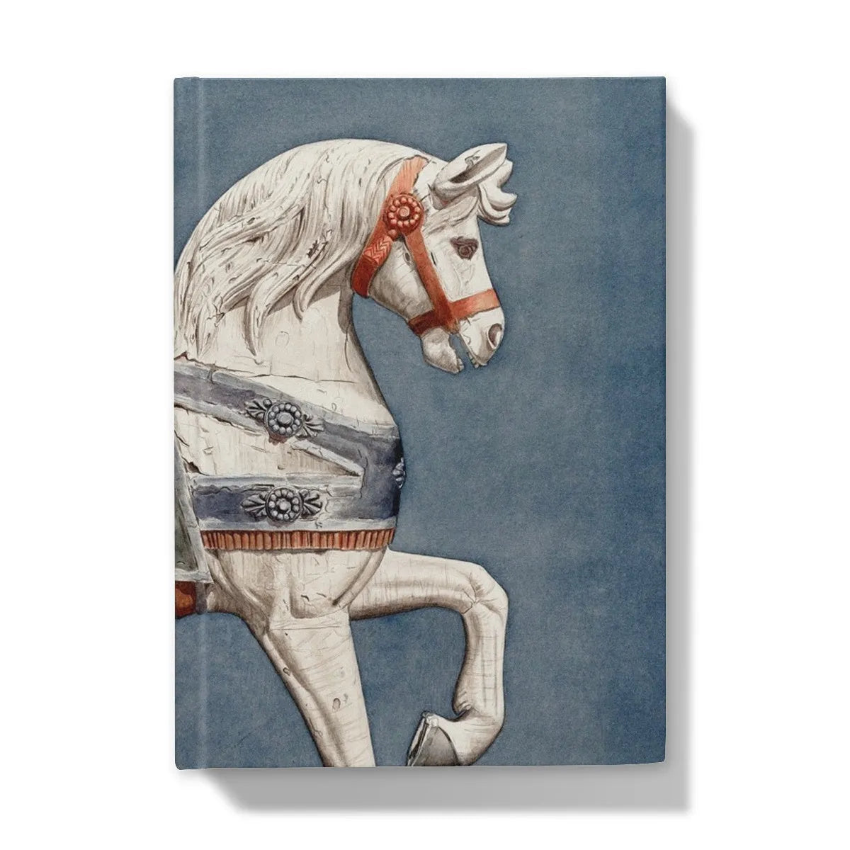 Carousel Horse By Henry Murphy Hardback Journal - 5’x7’ / Lined - Notebooks & Notepads - Aesthetic Art