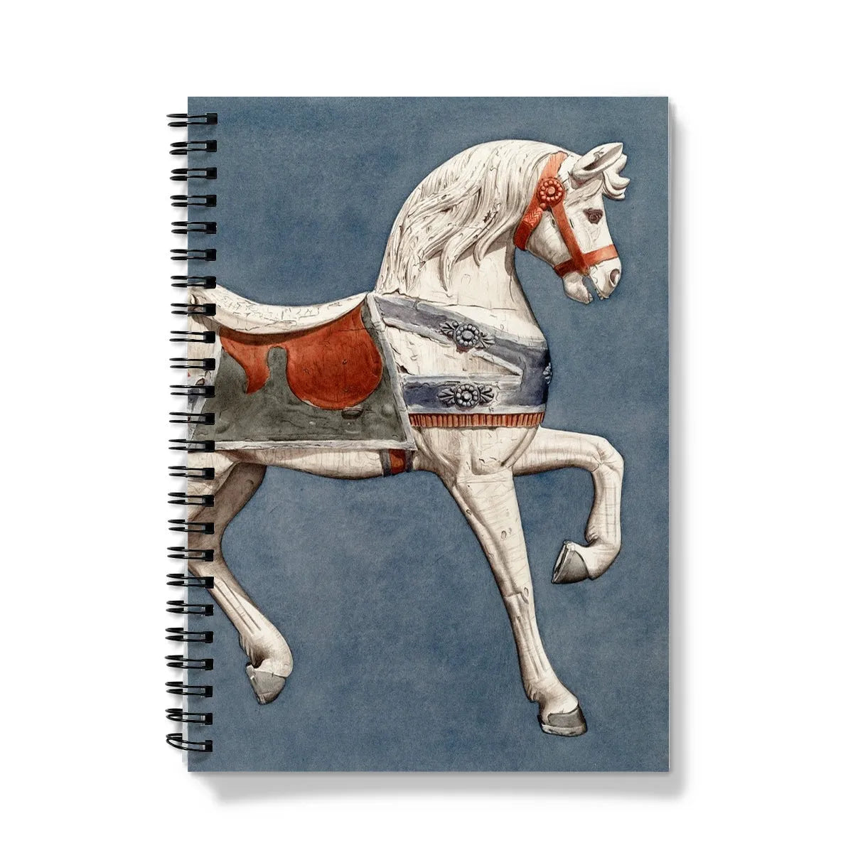 Carousel Horse By Henry Murphy Notebook - A5 / Graph - Notebooks & Notepads - Aesthetic Art