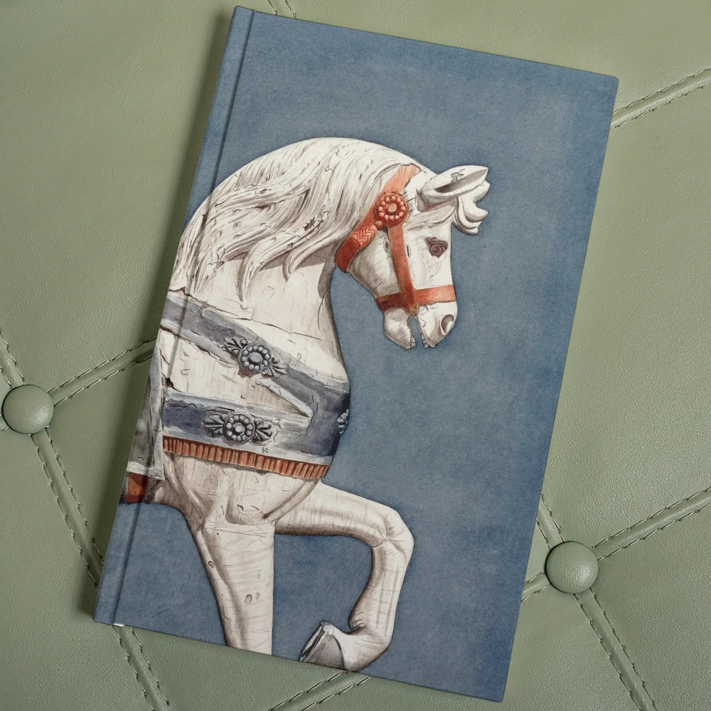 Carousel Horse - Henry Murphy Watercolor Hardback Journal - Notebooks & Notepads - Aesthetic Art