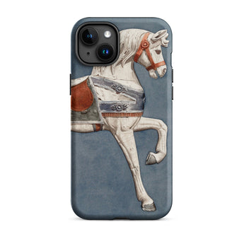 Carousel Horse - Henry Murphy Watercolor Iphone Case, 15 Plus / Matte, Carousel Horse Iphone Case