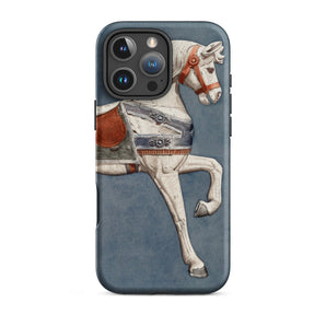 Carousel Horse - Henry Murphy Watercolor Iphone Case, 16 Pro Max / Matte, Carousel Horse Phone Case